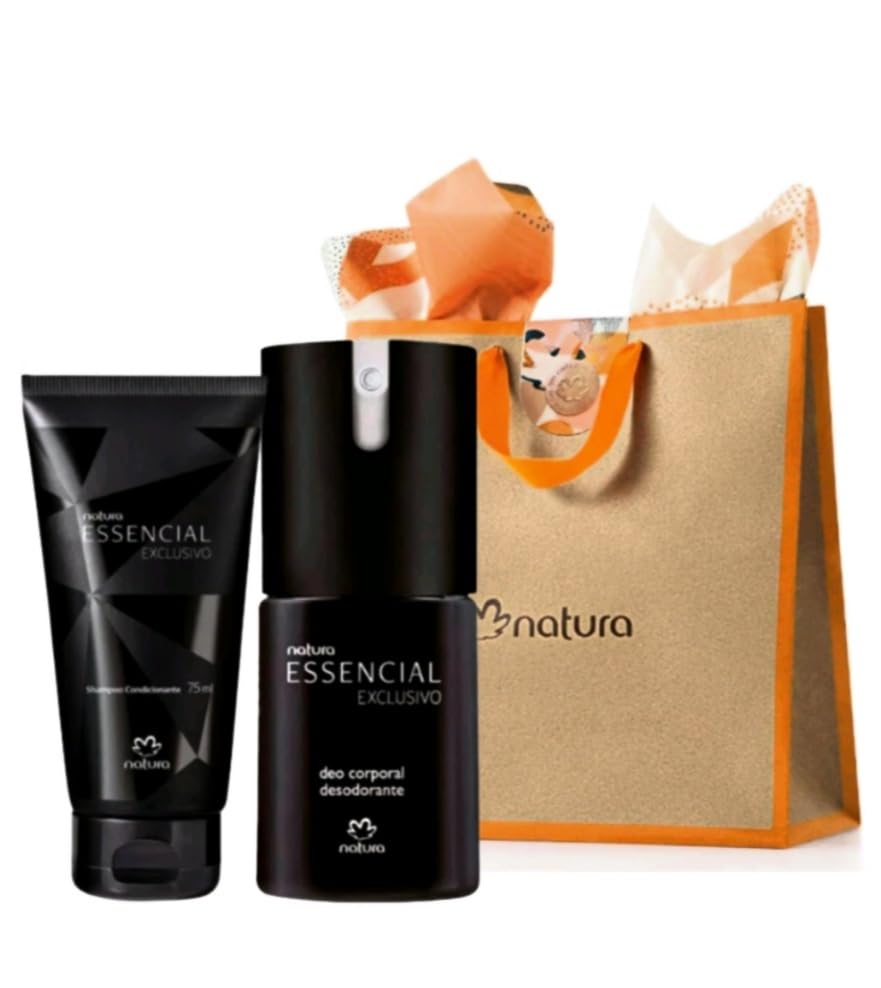 Kit Presente Essencial Exclusivo Masculino Deo Corporal + Shampoo